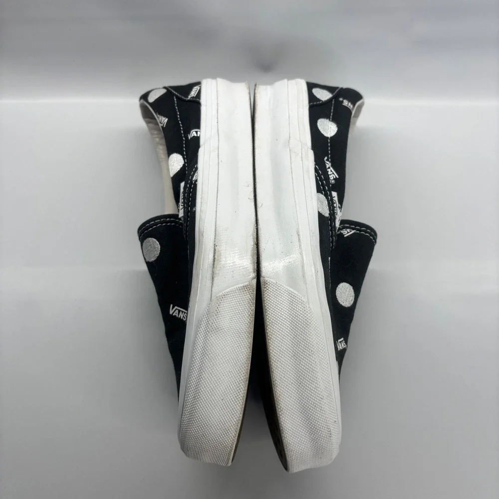 Vans Slip-On Women Size 7 Black Polka Dot Vault Originals Sneakers - Picture 7 of 9